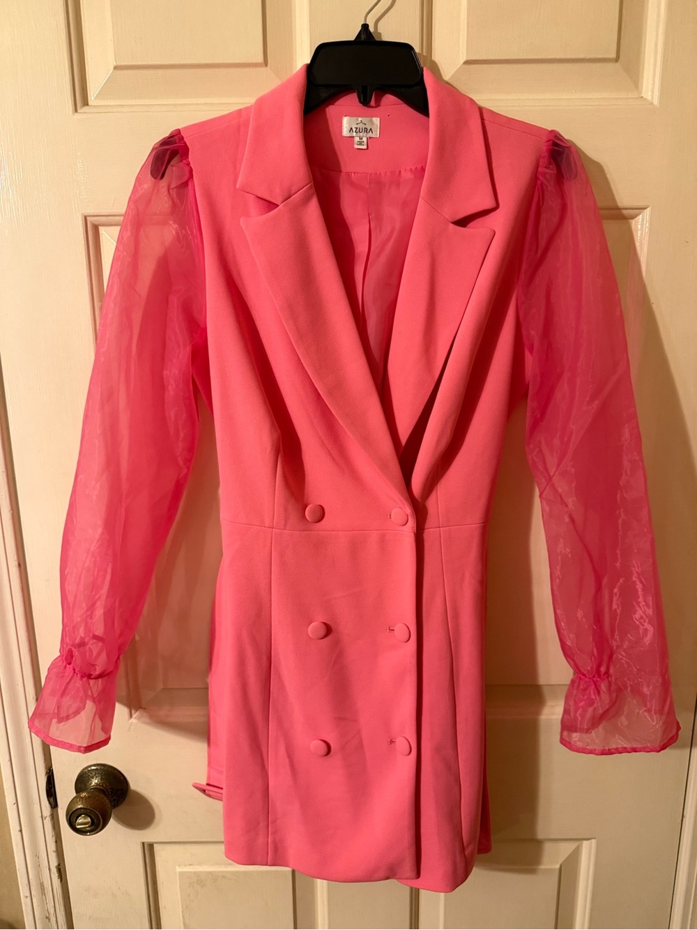 Azura Pink Mini Blazer Dress